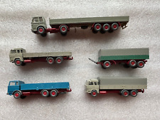 4 St. Wiking H0 LKW Hochbord, Pritsche mit/ohne Plane, Langpritsche + Anhänger