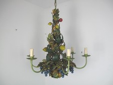 Italy Design Florentiner Deckenlampe Leuchter Lucienne Monique Weintrauben Obst