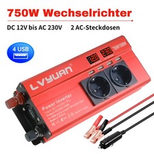 750W/1500W Wechselrichter 12V