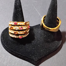  Breiter Modischer Zirkonia Ring Solitär Cocktail Statement Gala Party Kristall