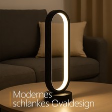 Moderne LED Tischlampe Schwarz