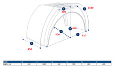 2 x 15"-16" Kotflügel für