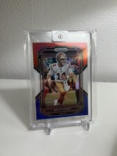 Panini Prizm 22 - Brock Purdy TRI-COLOR RED WHITE BLUE HOLO RC ROOKIE - 49ers