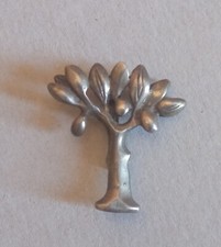 Brosche mit Baum aus 925er