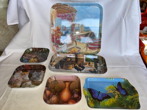 Melamin tablett set - melamin, tablett-set