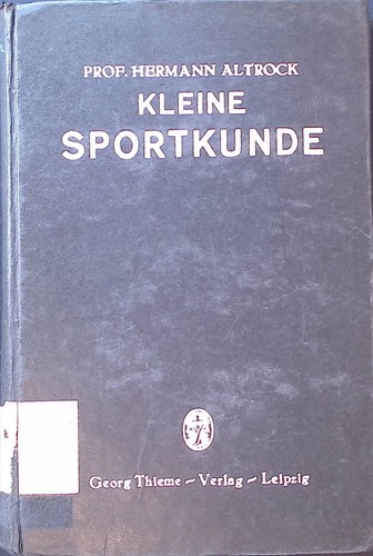 Kleine sportkunde für ärzte - sportkunde,