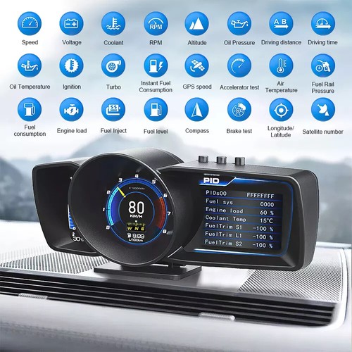 Gps tachometer auto obd2 hud - tachometer,