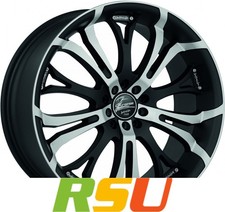 Barracuda Tzunamee mattblack-polished 7.5x17" ET35 LK5 100 ML 73.1 Alufelgen ...