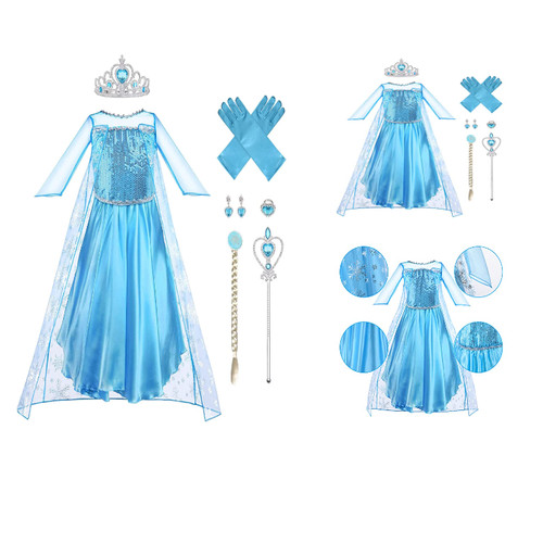 Elsa kleid mit zauberstab - kleid, und