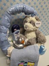 Windeltorte Windel Geschenk zur Geburt, zum Baby, Taufe Jungen Mädchen,Badewanne