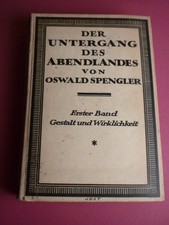 Antiquarisches Buch-Der Untergang des Abendlandes-Oswald Spengler Z20-1025