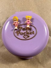 Polly Pocket Bluebird 1989 Polly's Flat Studio Apartment Purple Lila VOLLSTÄNDIG