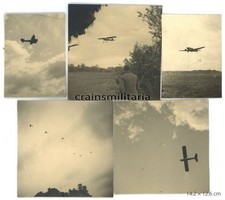 5x Orig. Foto Flugzeug Junkers
