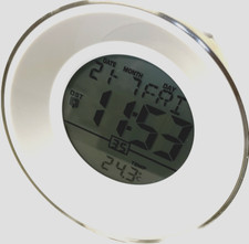 Funkwecker Digital Datum Wochentag Innentemperatur Beleuchtetes Display Funk