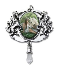 ANNE STOKES Anhänger Pure Heart Cabochon Schmuck Fantasy Fairy Gothic Neu+OVP