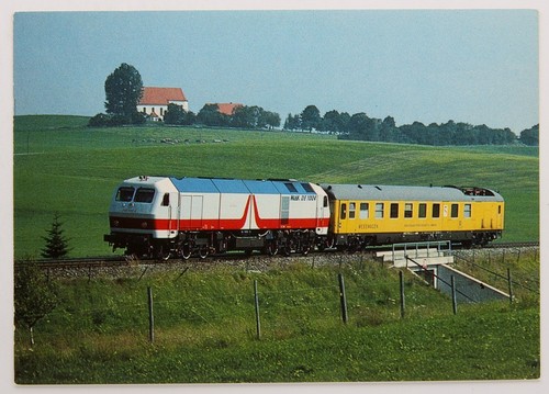 Postkarte dieselelektr lok - postkarte, dieselelektr.