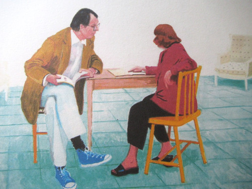 David hockney lithographie - david,