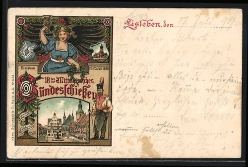 Lithographie eisleben - lithographie,