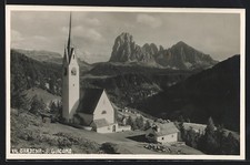 San Giacomo /Val Gardena, la chiesa, Ansichtskarte 