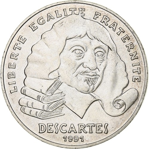 Münze frankreich descartes - münze,, frankreich,