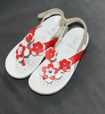 ❣️Sandalen Gr.30 GEOX  für Mädchen Kinderschuhe Leder Blümchen ??Rot/Weiß