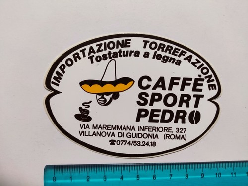 Aufkleber kaffee sport pedro - kaffee,