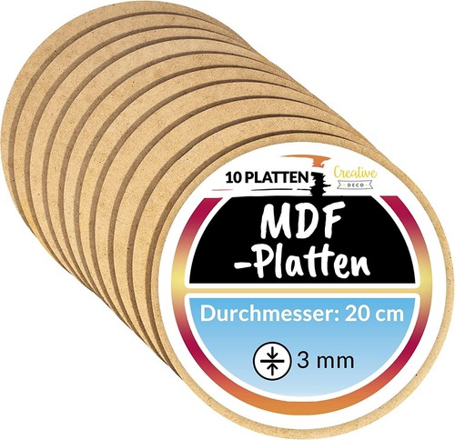 Creative deco runde mdf - 10,