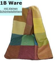 Kuscheldecke 150x200 cm Baumwolle Dralon Biederlack Wohndecke Karo bunt 1b