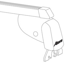 Dachgepäckträger Atera Signo 044123 für Autos ohne Reling 110 cm 100kg für Opel