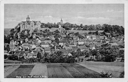 Ranis stadtpanorama und burg - ranis,