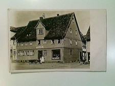 Metzgerei/Wirtschaft Konrad Stöhr, Straßenpartie, Personen, Hundewagen, wohl Hes