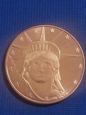 1 0z 999 er Kupfermünze Freiheits Statue USA COPPER Statue of Liberty