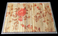 4er-Set Platzmatten Bambus abwaschbar dekorativ 45 x 30 cm