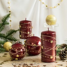 Stumpen Kugel Kerzen