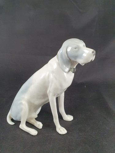 Porzelan figur jagdhund fritz - porzelan,