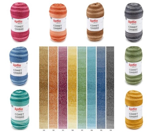 Katia wolle comet ombré - ombrÉ, 300g