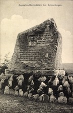 Ak Echterdingen auf den Fildern, Zeppelin-Gedenkstein - 11368511