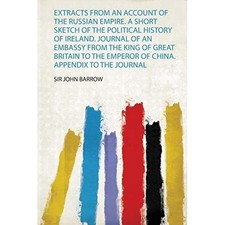 Extracts from account of - from, an
