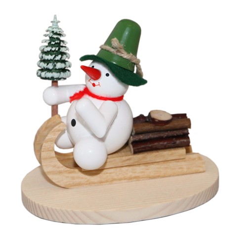 Miniaturfigur schneemann mit - schneemann,
