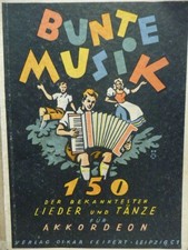 Musiknoten " Bunte Musik "