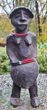 Holz Figur Frau aus Afrika - alte Handarbeit  - ca. 24 cm - Unikat Sammler