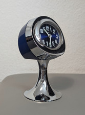 Europa Wecker Uhr Tischuhr Space Age Tulpenfuß Kunststoffgehäuse Vintage Germany
