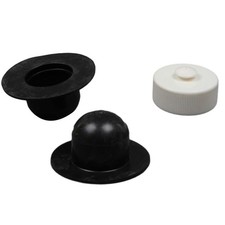 Poolzubehör Ablaufventilkappe weiß + schwarz Boden Pool Ersatzteil