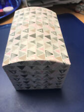 Geschenkverpackung Papp Dose Schatztruhe aus Pappe 16 x 10 x 11 cm Runddeckel