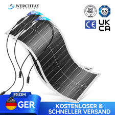 200W Flexibel Solarmodul Solarpanel Monokristallin für Wohnmobil Balkonkraftwerk