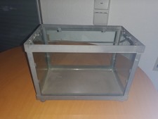 Windlicht mit Henkel Rechteckig; Metall und Glas; Shabby Look