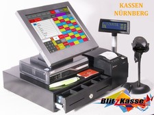 12" HANDEL-Kasse ScannerKasse voll Komplett mit Mietlizenz für SUPERMARKT LOTTO