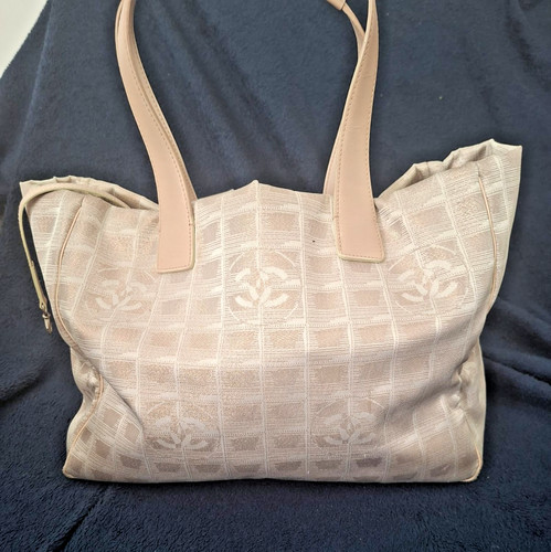 Chanel pink nylon tote bag - chanel,
