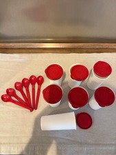 Tupperware Joghurtbecher Behälter 7x 170ml mit Deckel und Löffel - NEU - 117-41