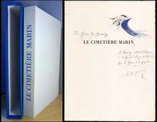 Paul Valery - Mireille Berrard - Widmungsexemplar - Le Cimetiere Marin - 1965